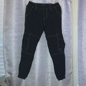 Black pants with side pockets